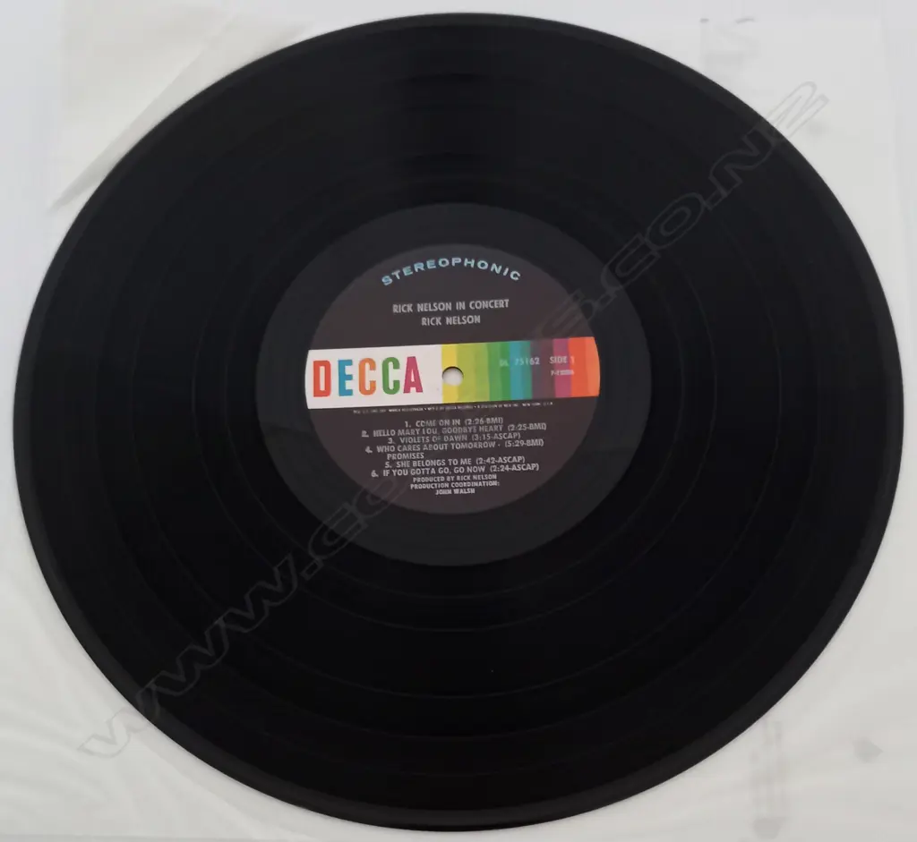 Ricky Nelson (2), Rick Nelson In Concert Image 1++